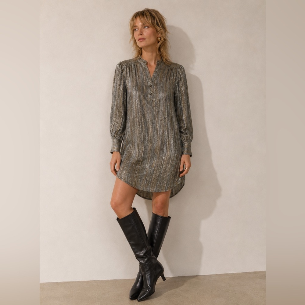 Sabina Musayev Metallic Dress